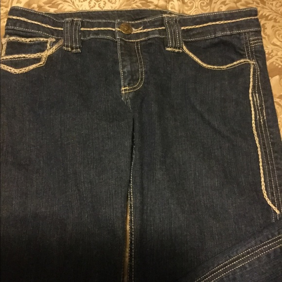 ROCK REVOLUTION JEANS WITH DECOR ON POCKETS.SZ 32. - Picture 2 of 7